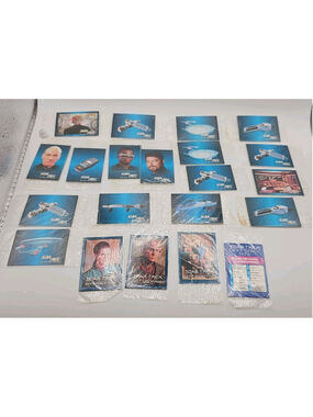 1993 Hostess Mini Card Star Trek Deep Space 9 / The Next Generation Lot Of 21